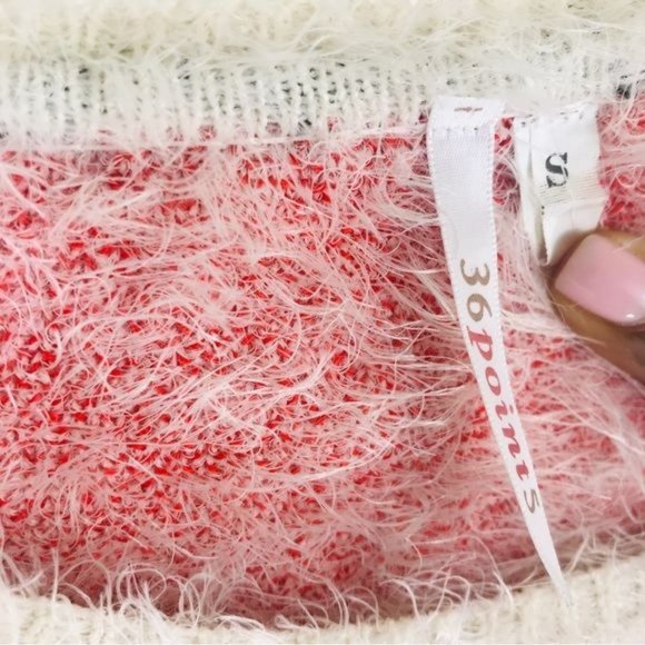 36 POINTS 5 Southwestern Eyelash Knit Sweater Size Small - Picture 5 of 6